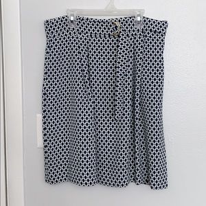 Belted Blue and White Skirt from H&M